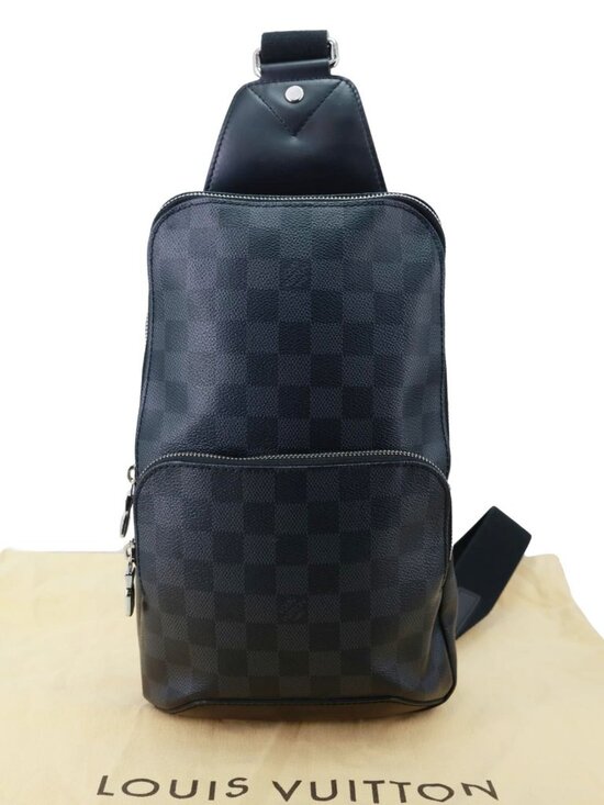 Louis Vuitton  Avenue Sling Damier Graphite Backpack Bag Black main image 5